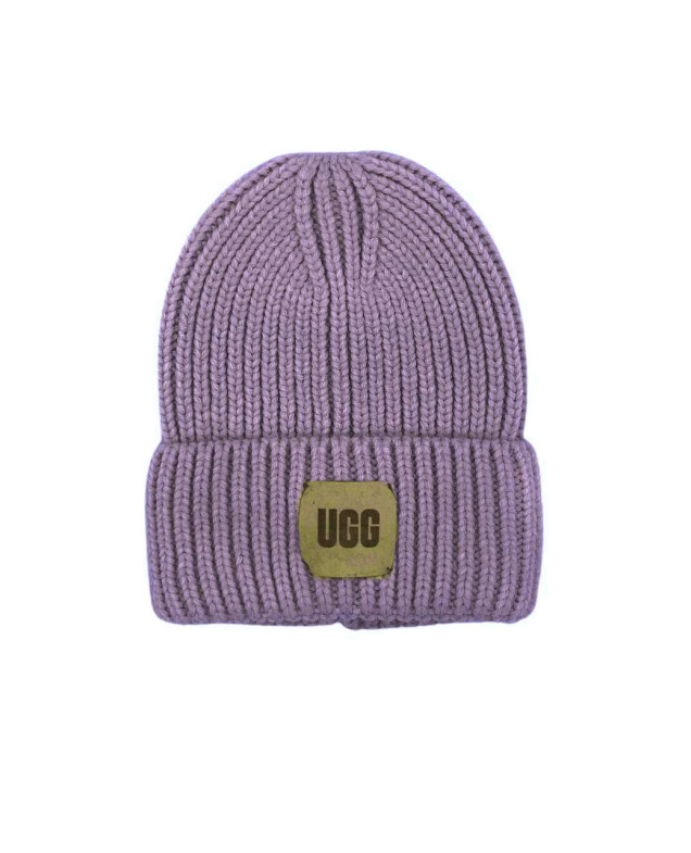 Шапка для дівчинки на зиму 997059 вовна/акрил ліловий UGG 56-58(р)