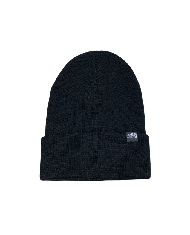 Шапка для хлопчика на зиму 997098 акрил/вовна чорний The North Face подвійна 52-55(р)