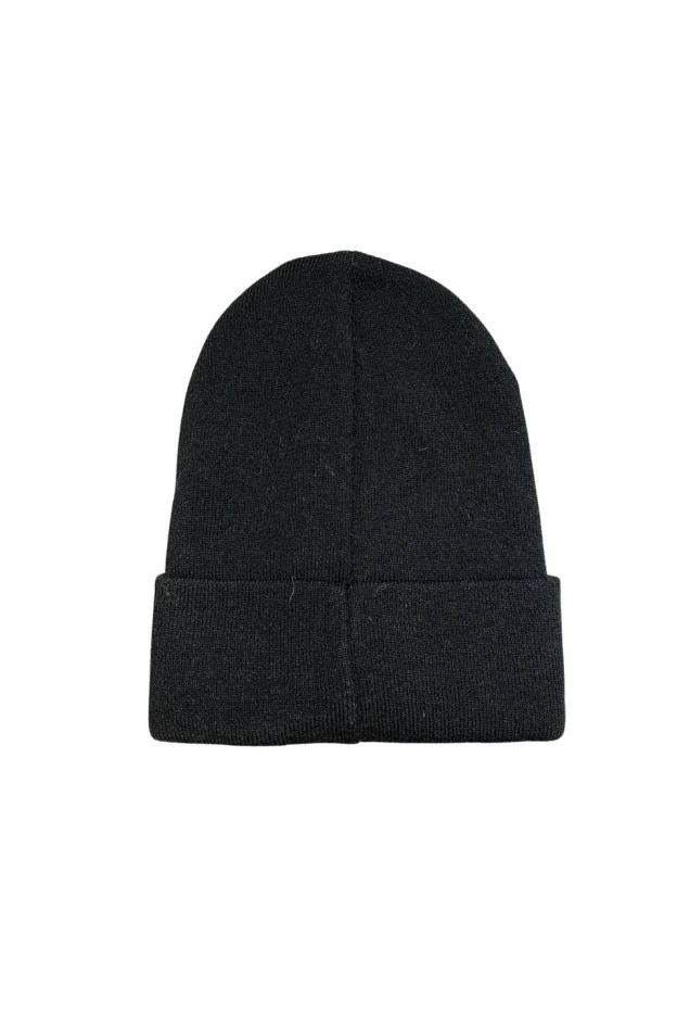 Шапка для хлопчика на зиму 997098 акрил/вовна чорний The North Face подвійна 52-55(р)