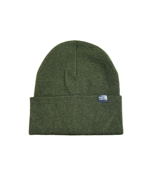 Шапка для хлопчика на зиму 997098 акрил/вовна хакі The North Face подвійна 52-55(р)