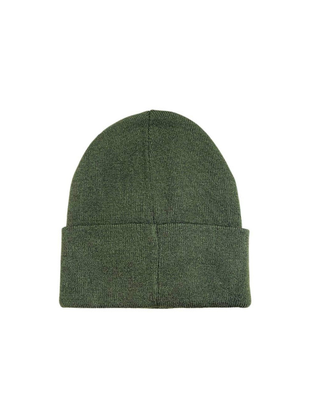 Шапка для хлопчика на зиму 997098 акрил/вовна хакі The North Face подвійна 52-55(р)