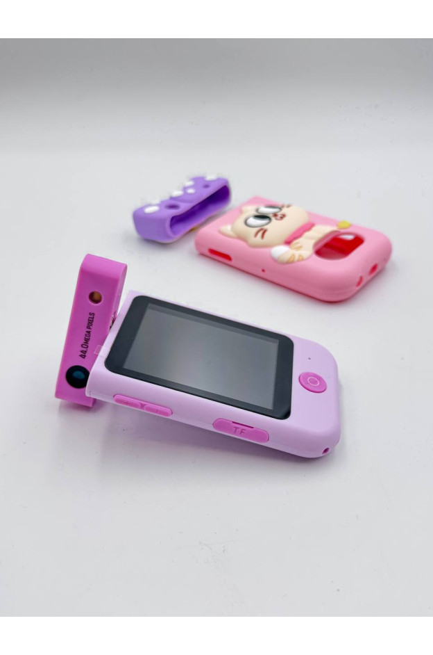 Фотоапарат для дівчинки 19C сенсорний екран, поворотна камера, спалах, слот для SD карти