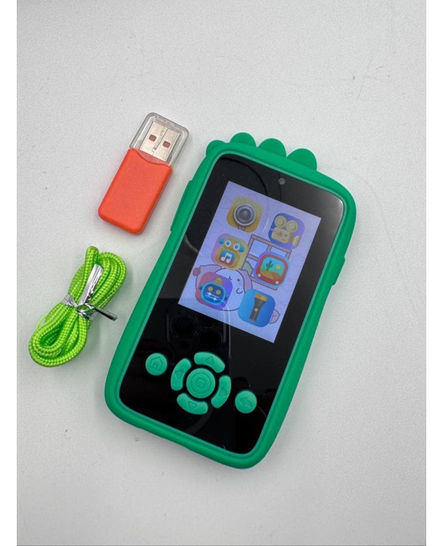 Телефон для дітей 0140 KadPhone Dino, камера, ігри, карта пам'яті