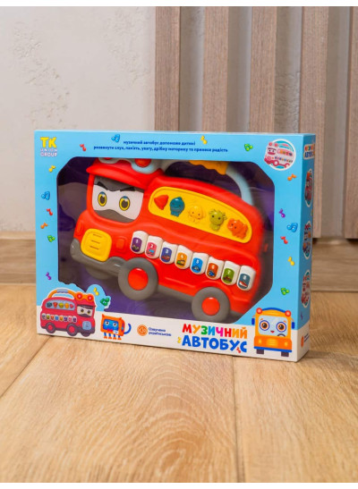 Піаніно для дітей 91780 Музичний автобус, мелодії/звук/світло