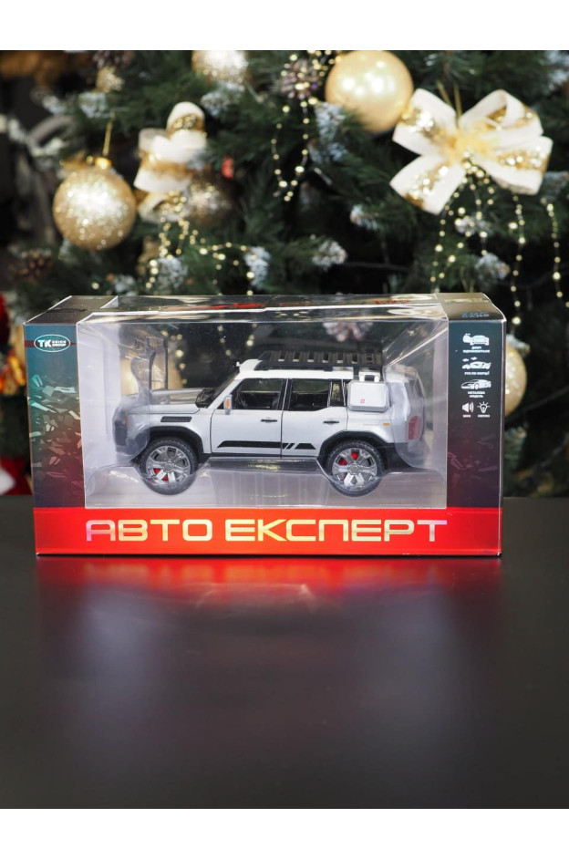 Машинка для хлопчика RS58097 металопластик Джип Land Rover срібло