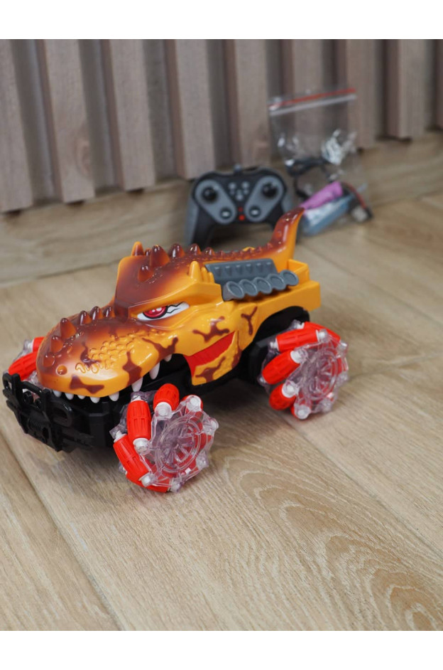 Машинка для хлопчика ZJ238-50 Alligator, на радіокеруванні, роликові колеса, парогенератор