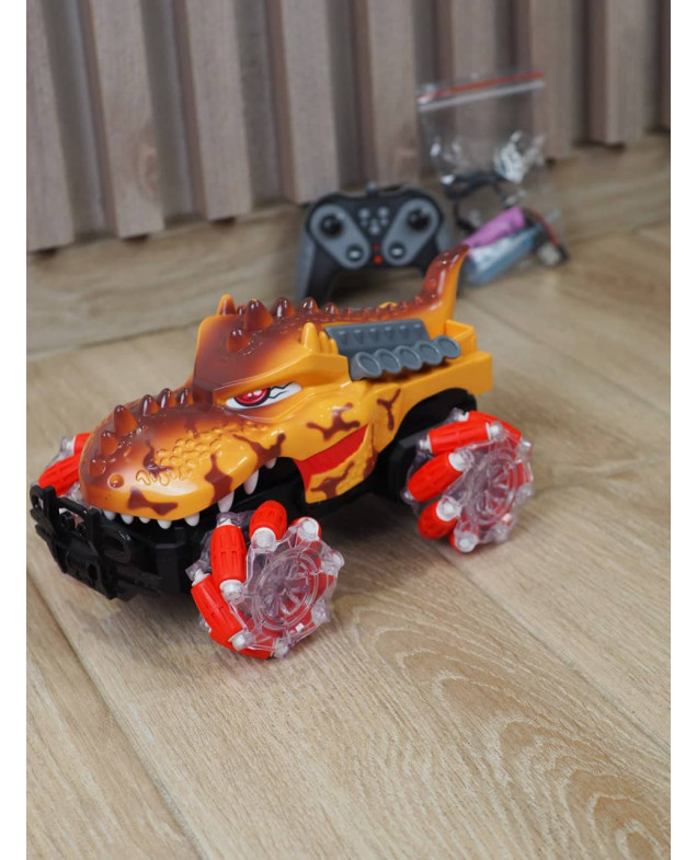 Машинка для хлопчика ZJ238-50 Alligator, на радіокеруванні, роликові колеса, парогенератор