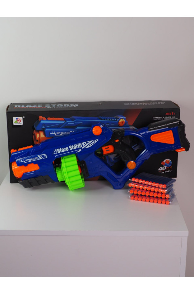 Автомат для хлопчика ZC7123 Blaze Storm, м'які кулі 40 шт, на батарейках