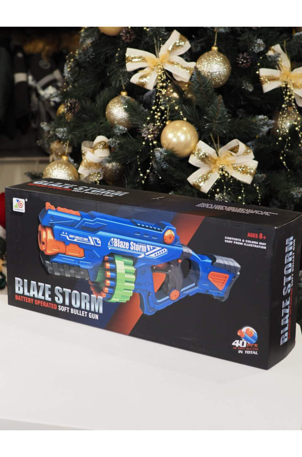 Автомат для хлопчика ZC7123 Blaze Storm, м'які кулі 40 шт, на батарейках