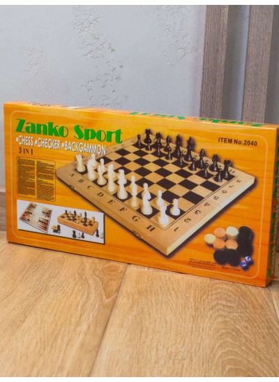 Гра для дітей C36817 Zanko Sport Шахи, нарди
