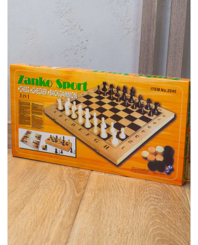 Гра для дітей C36817 Zanko Sport Шахи, нарди