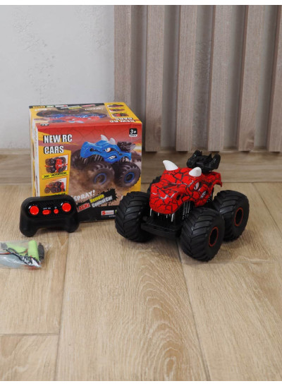 Машинка для хлопчика Monster Trucks ORIGINAL DRC030 Динозавр на радіокеруванні, світло, звук, пар