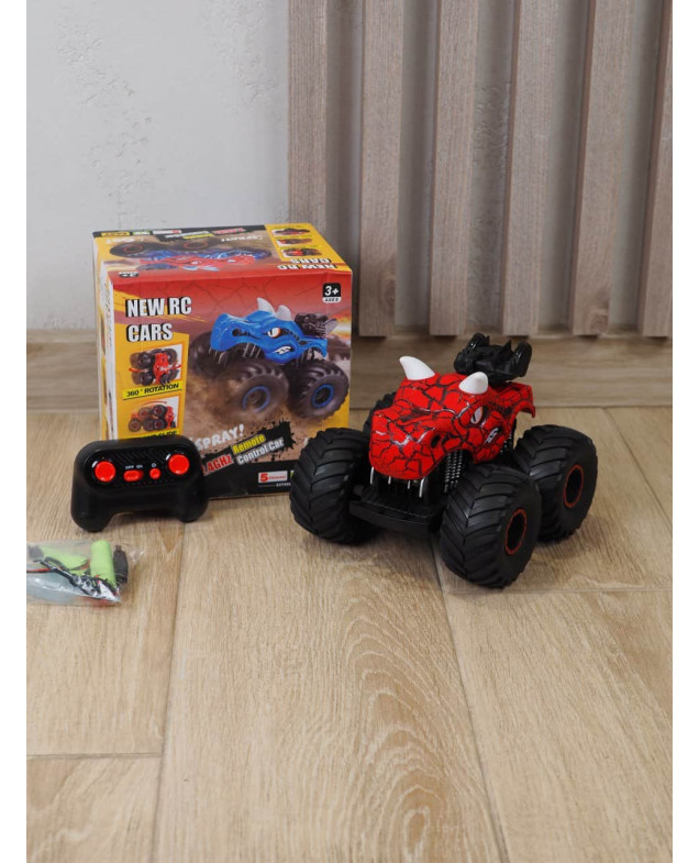 Машинка для хлопчика Monster Trucks ORIGINAL DRC030 Динозавр на радіокеруванні, світло, звук, пар