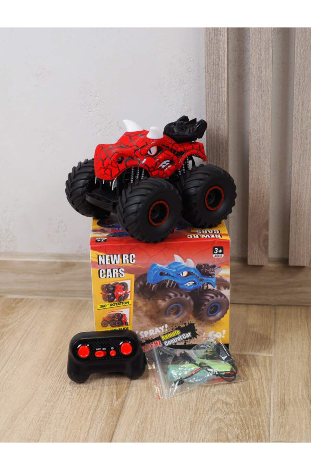 Машинка для хлопчика Monster Trucks ORIGINAL DRC030 Динозавр на радіокеруванні, світло, звук, пар