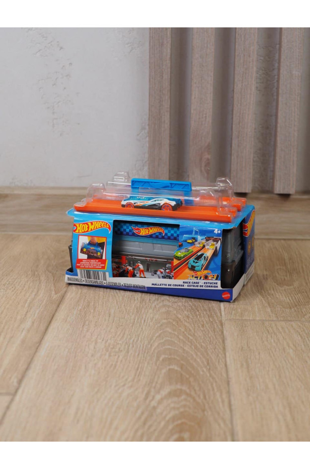 Трек для хлопчика HOT WHEELS ORIGINAL HVF15 Кейс для перегонів, 2 машинки, пусковий пристрій