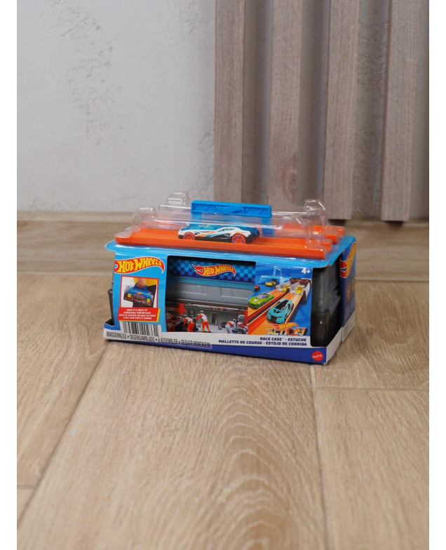 Трек для хлопчика HOT WHEELS ORIGINAL HVF15 Кейс для перегонів, 2 машинки, пусковий пристрій
