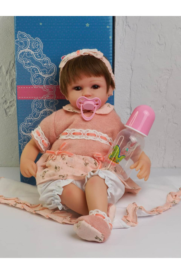 Лялька для дівчинки Reborn ORIGINAL 997307 ENA DOLL м'яке тіло, 41 см