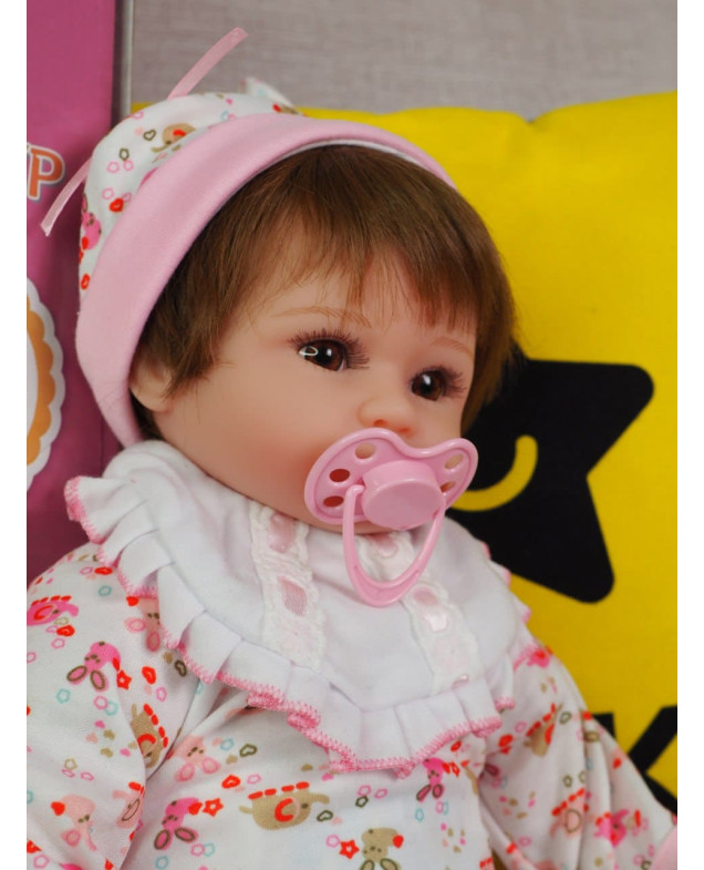 Лялька для дівчинки Reborn ORIGINAL 997308 JRLCGYP м'яке тіло, 41 см