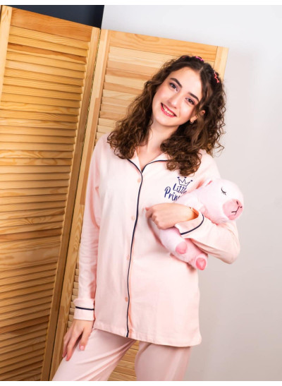 Піжама для дівчинки весна/осінь 29246 котон світло-рожевий Little Princess 164-170(р)
