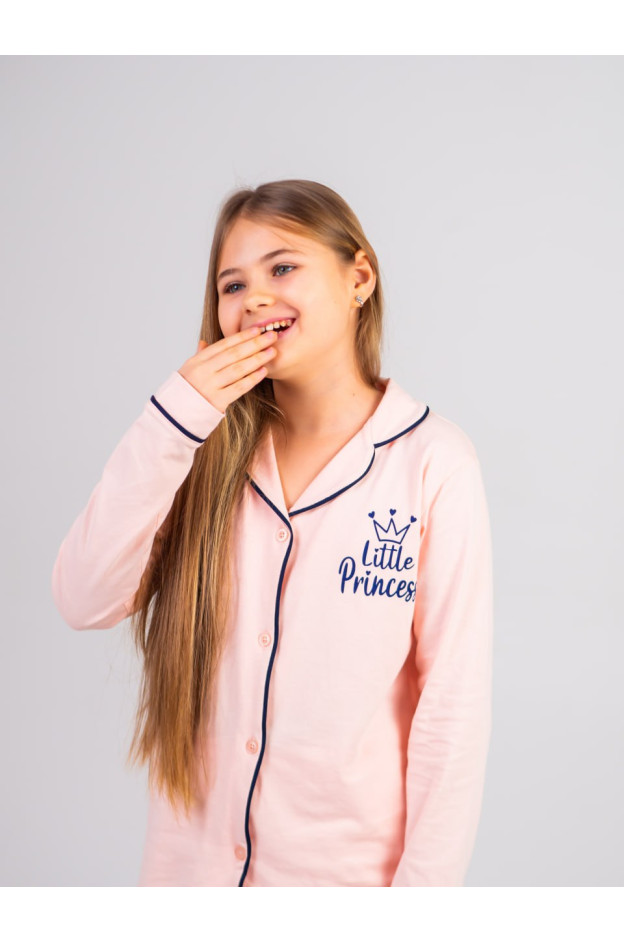 Піжама для дівчинки весна/осінь 29246 котон світло-рожевий Little Princess 164-170(р)