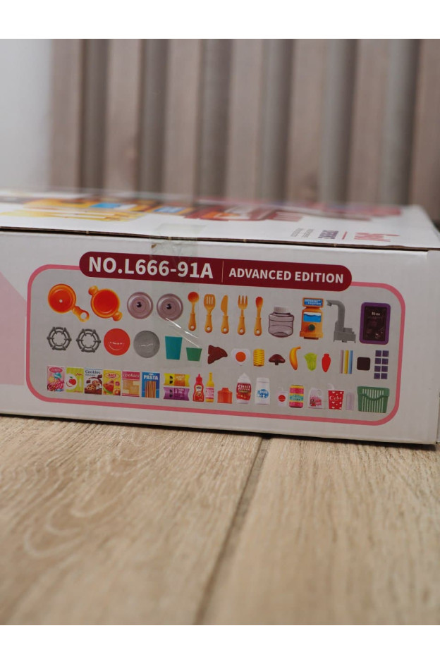Кухня для дівчинки L666-91A Spray kitchen, 50 елементів, звук/підсвічування, 77 см