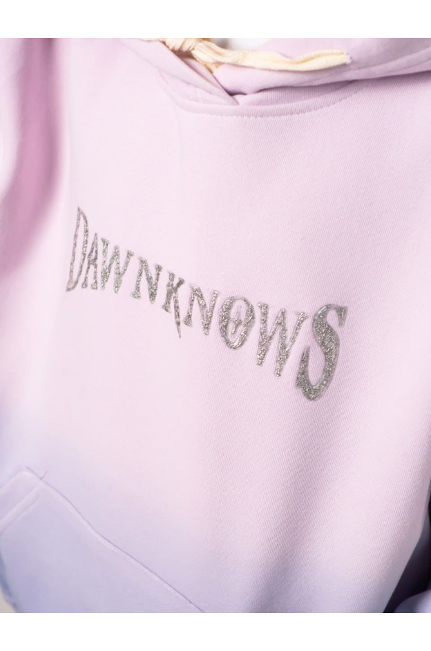 Худі для дівчинки весна/осінь 98035 котон ліловий Dawnknows градієнт 150(р)