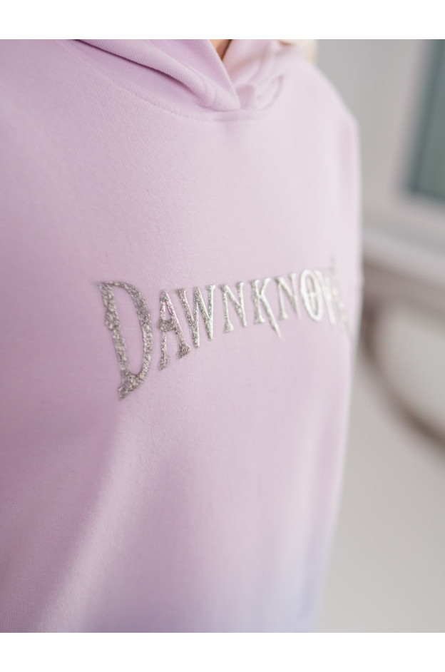 Худі для дівчинки весна/осінь 98035 котон ліловий Dawnknows градієнт 150(р)