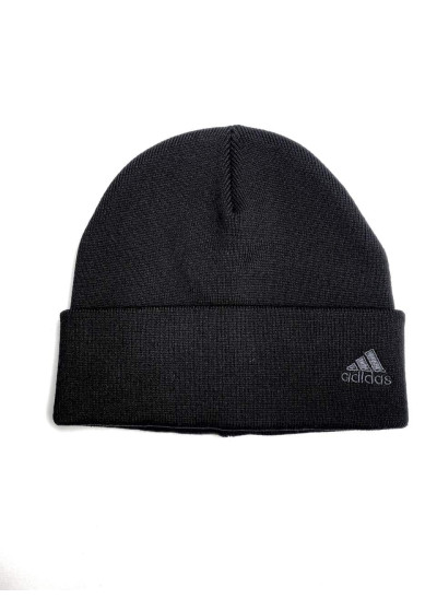 Шапка для хлопчика весна/осінь 997373 нейлон/акрил чорний подвійна Adidas 54-56(р)