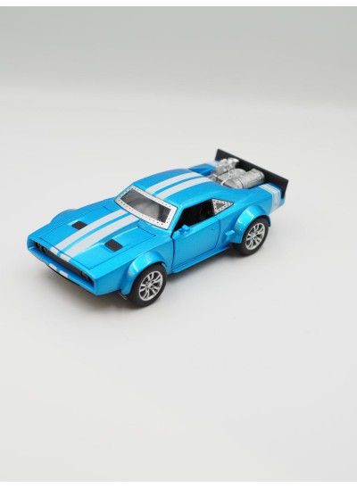 Машинка для хлопчика DL-70012 металопластик Dodge Charger блакитний