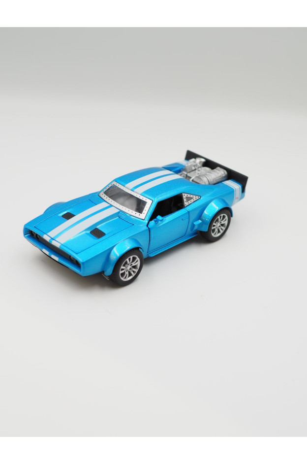 Машинка для хлопчика DL-70012 металопластик Dodge Charger блакитний