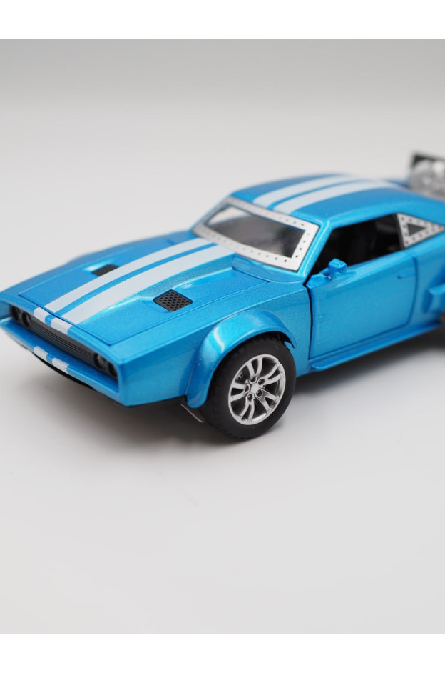 Машинка для хлопчика DL-70012 металопластик Dodge Charger блакитний