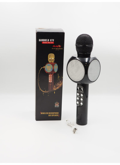 Мікрофон для дітей C48342 чорний бездротовий, bluetooth/колонка