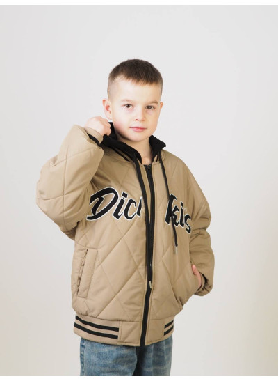 Куртка для хлопчика весна/осінь 24447 синтепон/котон бежевий Dickies 122(р)