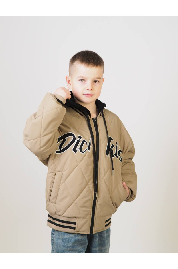 Куртка для хлопчика весна/осінь 24447 синтепон/котон бежевий Dickies 122(р)