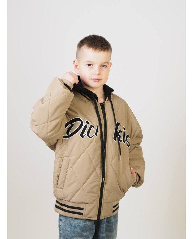 Куртка для хлопчика весна/осінь 24447 синтепон/котон бежевий Dickies 122(р)