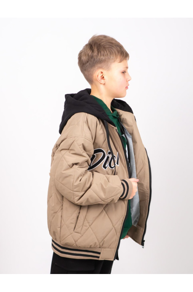 Куртка для хлопчика весна/осінь 24447 синтепон/котон бежевий Dickies 122(р)