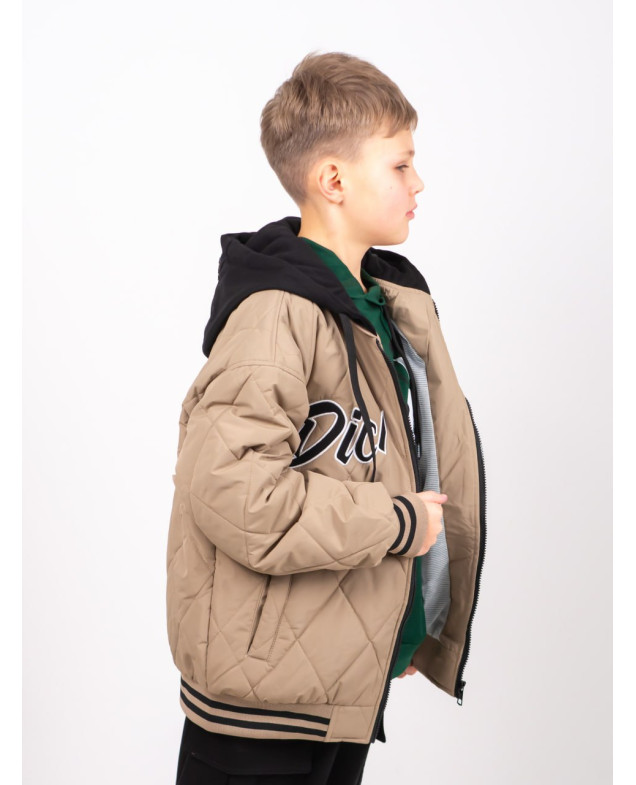 Куртка для хлопчика весна/осінь 24447 синтепон/котон бежевий Dickies 122(р)