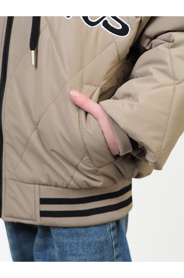 Куртка для хлопчика весна/осінь 24447 синтепон/котон бежевий Dickies 122(р)