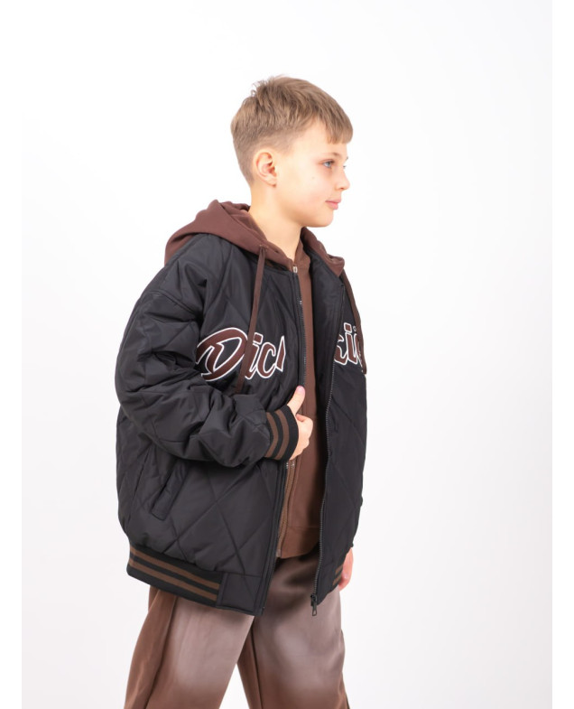 Куртка для хлопчика весна/осінь 24447 синтепон/котон чорний Dickies 122(р)