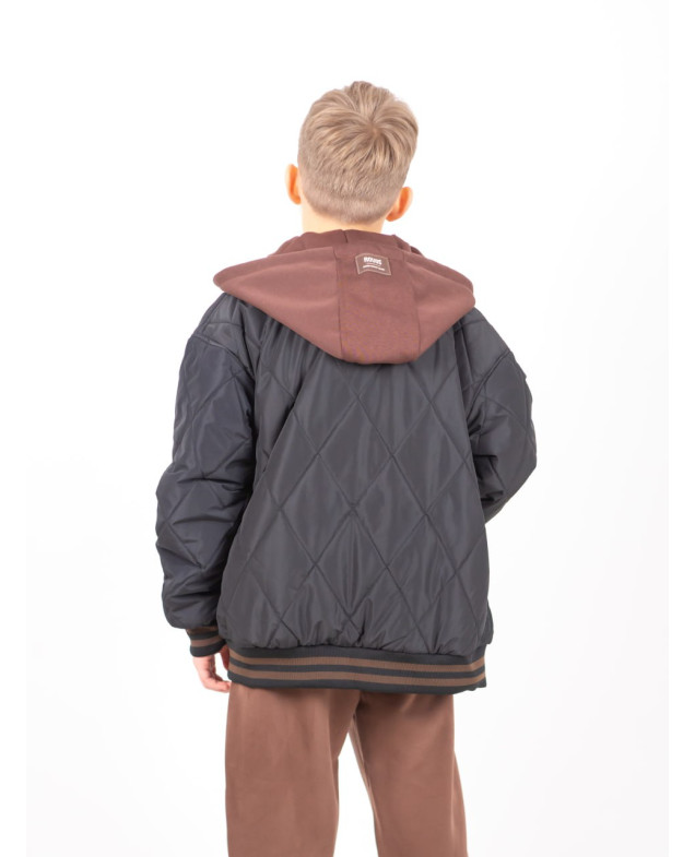Куртка для хлопчика весна/осінь 24447 синтепон/котон чорний Dickies 122(р)