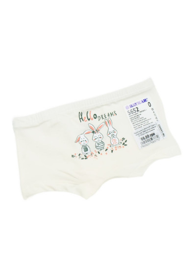 Труси-шорти для дівчинки 5652 котон айворі Hello dreams 0-1(0)(р) 
