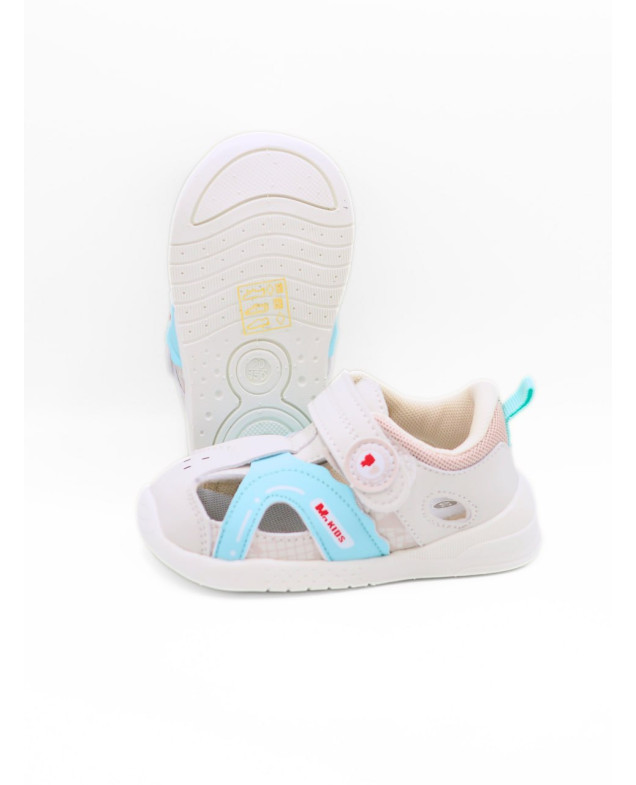 Босоніжки для хлопчика або для дівчинки на літо J24909-1B екошкіра/сітка лате/блакитний MoKids 19(р)