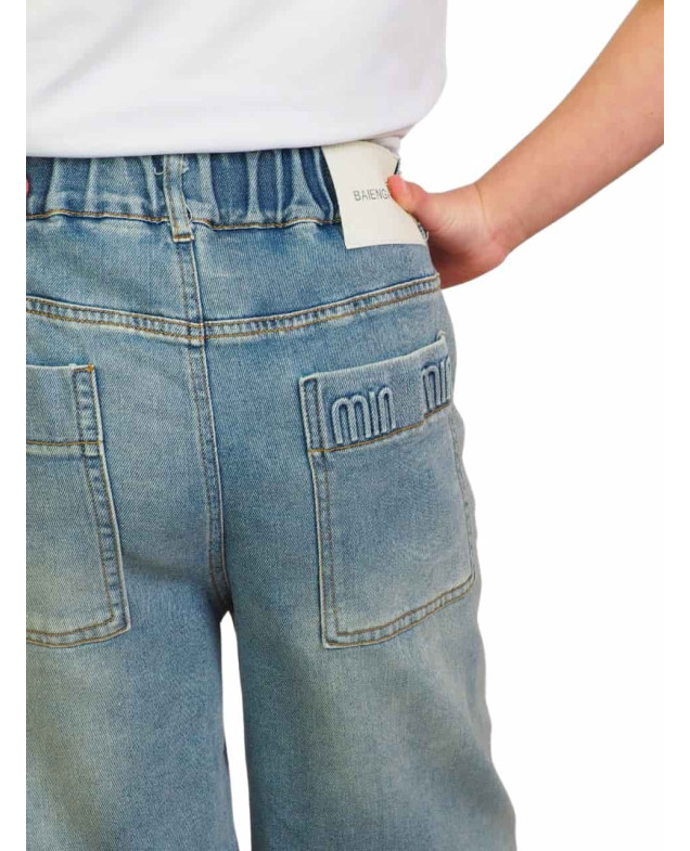 Шорти для дівчинки на літо XZ855 котон синій бермуди Min Min 150(р)