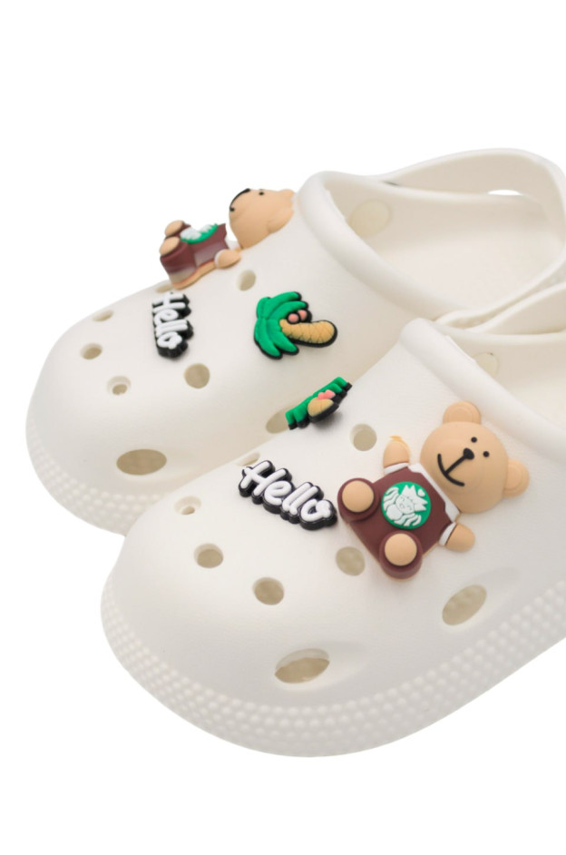 Крокси для дівчинки або для хлопчика на літо 997487 EVA молочний Toy story 33(р) 