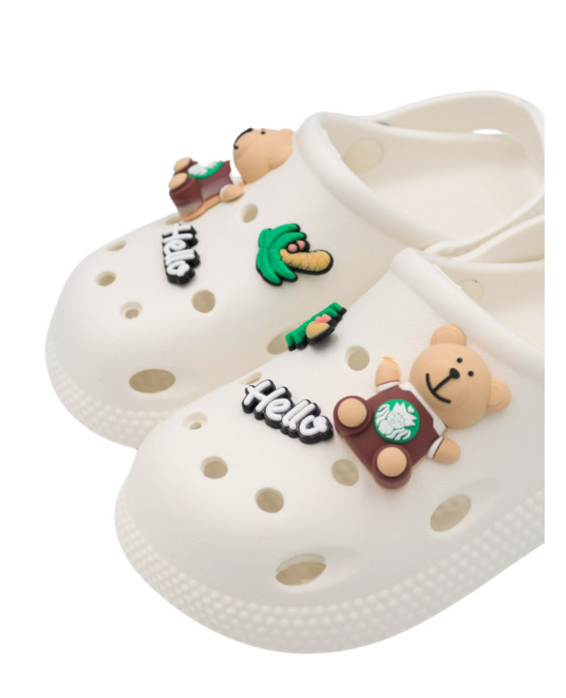 Крокси для дівчинки або для хлопчика на літо 997487 EVA молочний Toy story 33(р) 