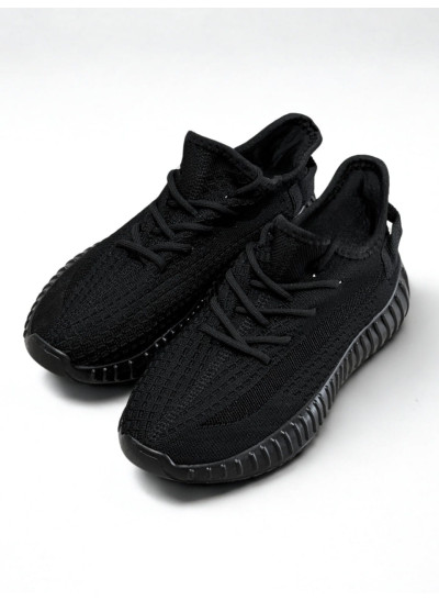 Кросівки для дівчинки або для хлопчика на літо A78-1 сітка чорний Yeezy 38(р)