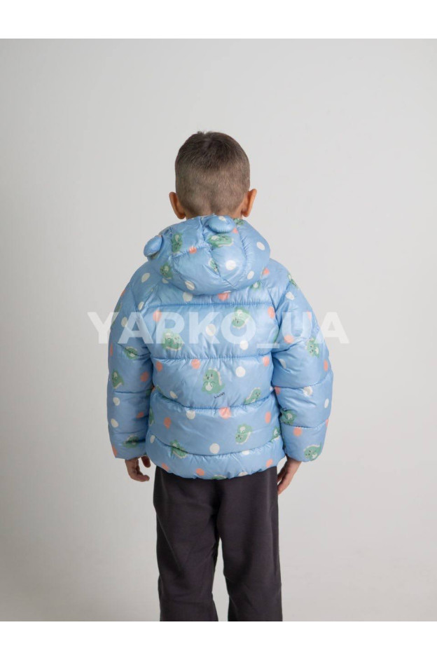 Куртка для хлопчика весна/осінь 995361 синтепон Діно блакитний 120(р)