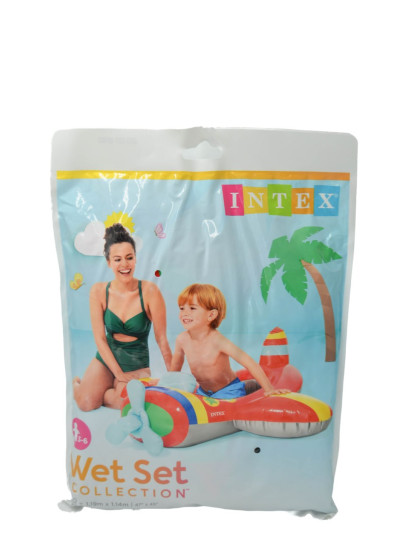 Плот надувний INTEX для хлопчика 59380NP Літак 100*97см, 3-6р