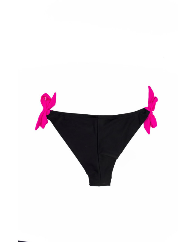 Купальник для дівчинки на літо 2585 нейлон малиновий/чорний Топ-бандо,роздільний 152(36)(р)