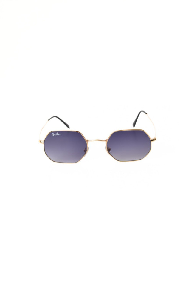 Окуляри сонцезахисні для дівчинки на літо 997560 сірий Ray Ban восьмикутні,градієнт
